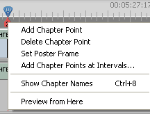 Добавляем главу на тайм-линию