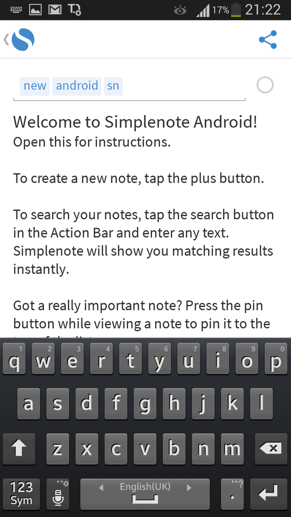 Редактор Simplenote