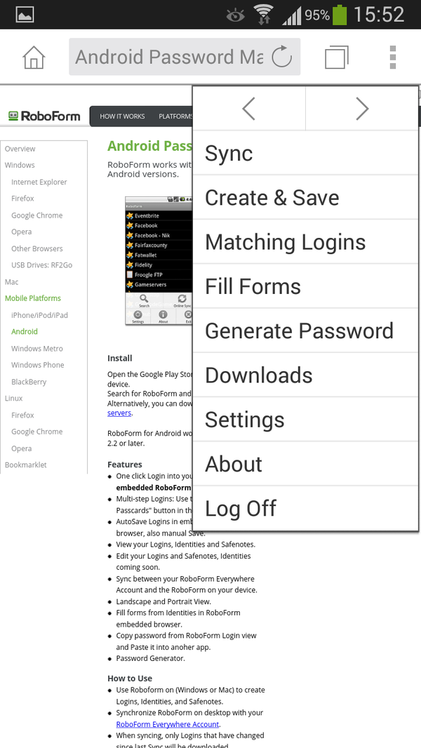 Браузер RoboForm