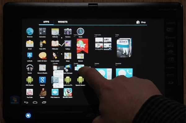 группировка приложений в меню приложений Android 4.0