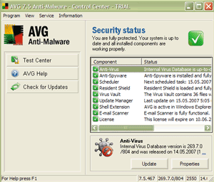 Control Center программы