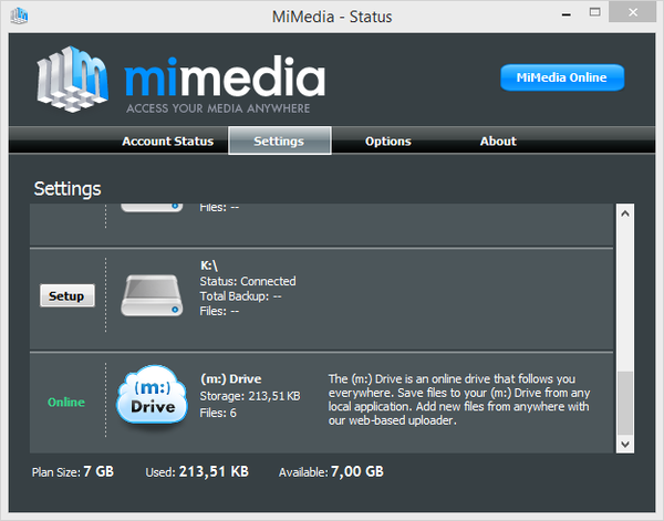 Настольное приложение MiMedia