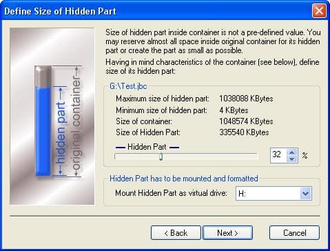 Создание скрытого контейнера