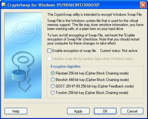 Шифруем свап-файл
