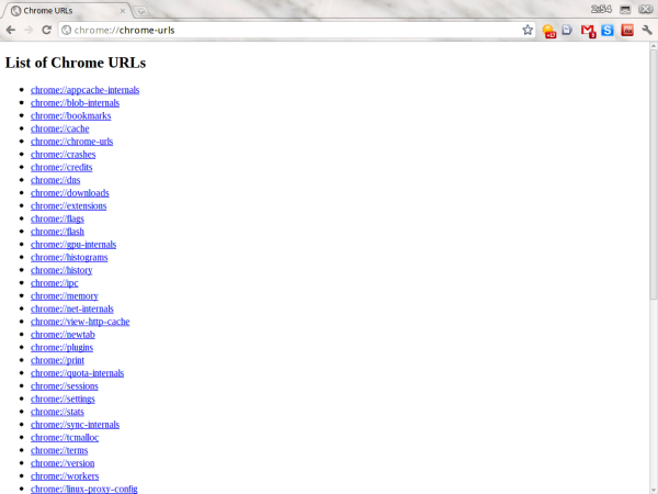 Можно разом получить список всех системных страниц