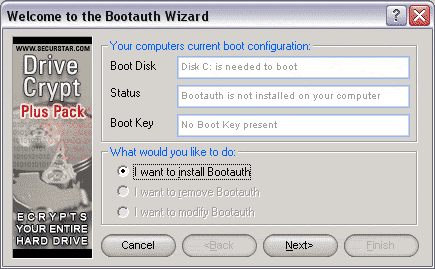 Мастер установки защиты загрузки
