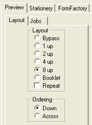 Выбор размещения страниц