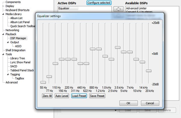 Эквалайзер в Foobar2000