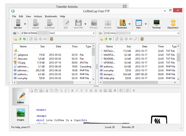 CoffeeCup Free FTP