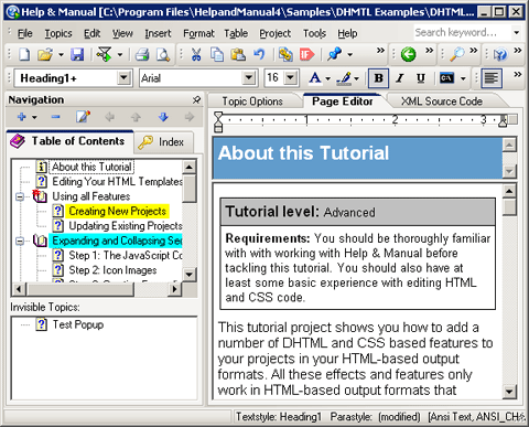 Главное окно программы