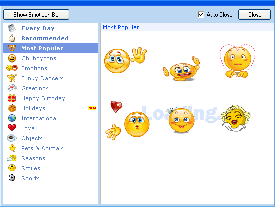 Библиотека смайликов IncrediMail