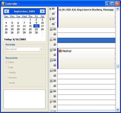 Планировщик в Info Angel