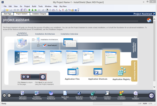 Ассистент настройки инсталлятора