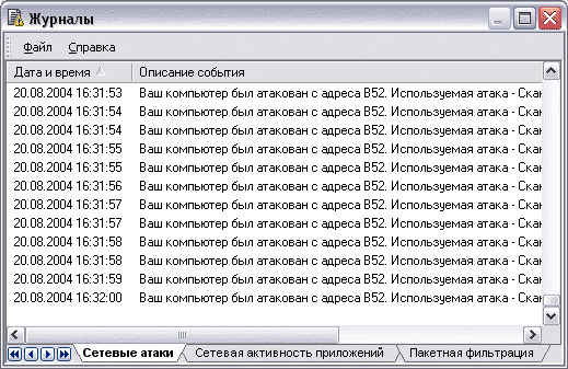 Журнал работы