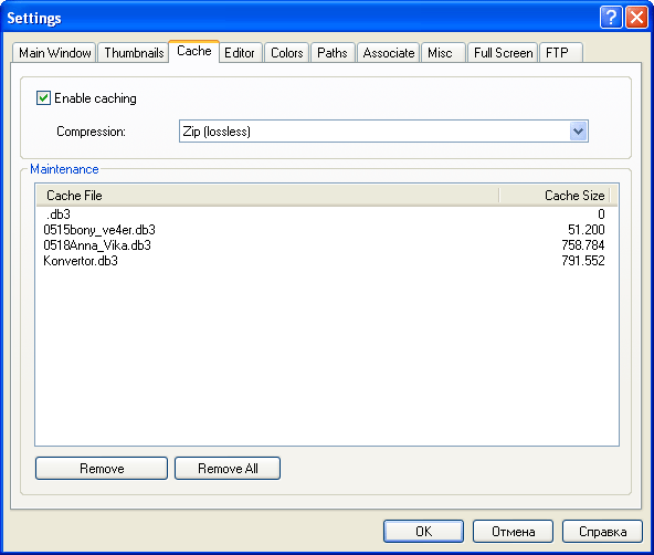 Управление кэшем Konvertor
