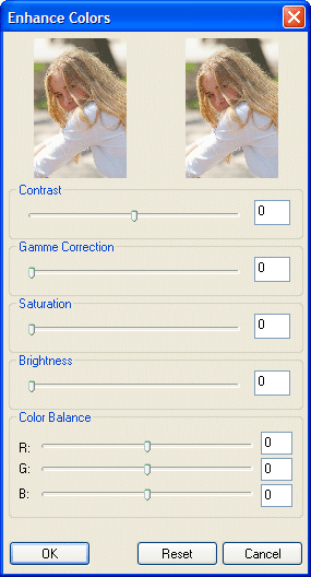 Управление цветом в графическом редакторе Konvertor