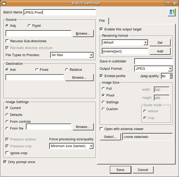 Настройка правил преобразования цифровых негативов в Bibble Pro