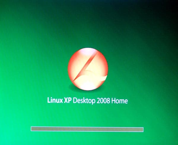 Процесс загрузки Linux XP Desktop 2008