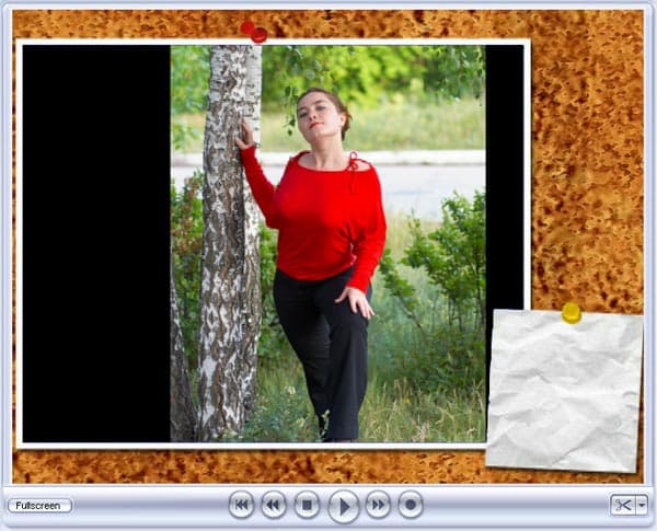 PhotoStory on CD & DVD, фотографии могут помещаться в рамки