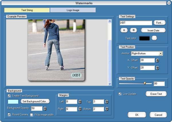 Добавление текста на фото в Media Resizer Pro