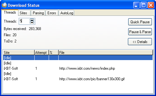 Загрузка сайта в PageNest Pro