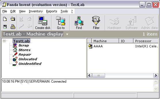 Главное окно Panda Invent
