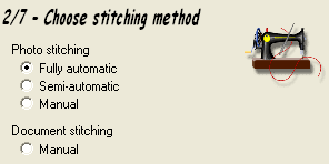 Выбор режима создания панорамы в The Panorama Factory