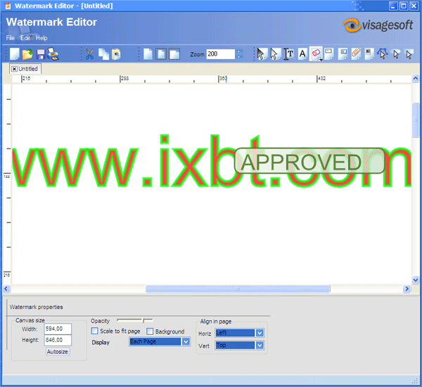 Редактор водяных знаков eXPert PDF
