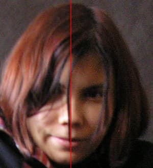 Слева исходник, справа - обработанный снимок