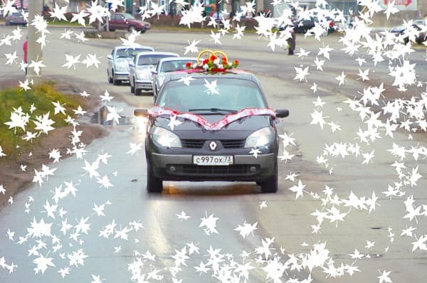 Пример использования художественной кисти в Photobie