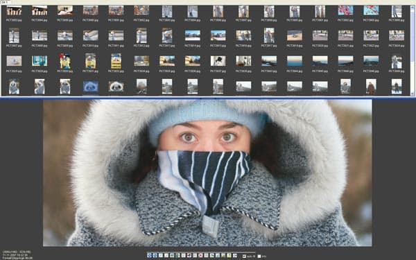 Навигация по папкам с изображениями в Photobie