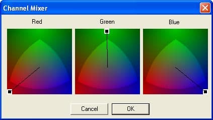 Смешение цветовых каналов в Photobrush