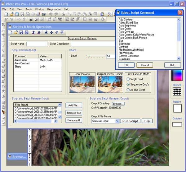 Пакетная обработка фотографий в Photo Pos Pro