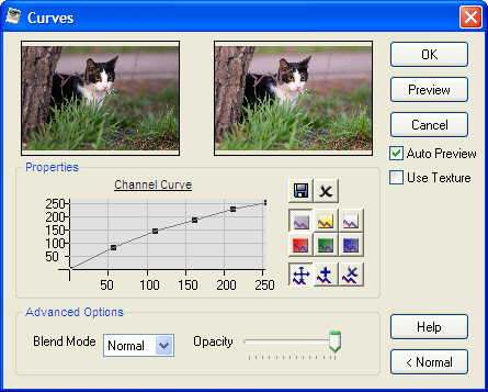 Управление экспозицией и цветом с помощью кривых в Photo Pos Pro