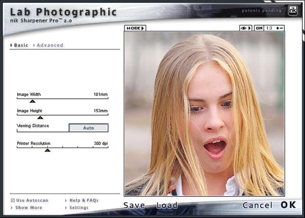 Повышение резкости изображения с помощью Nick Sharpener Pro