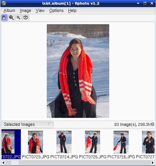 Рабочее окно flPhoto