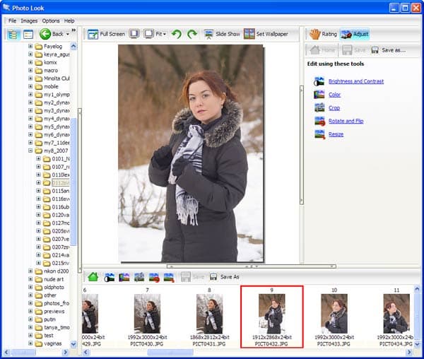 Рабочее окно Photo Look