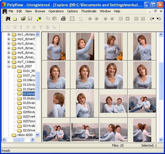 Рабочее окно PolyView
