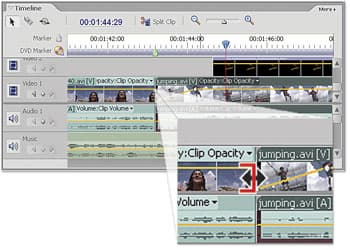 Можно без проблем выкинуть непонравившийся кадр или отрезок