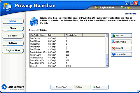 Очистка следов работы в разных программах