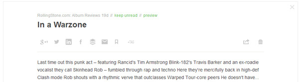 Социальные возможности Feedly