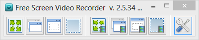 Панель инструментов Free Screen Video Recorder