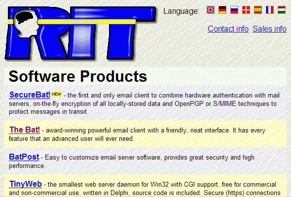 Web-сайт компании Ritlabs