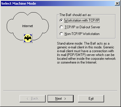 Выбор режима работы
