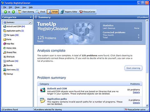 TuneUp RegistryCleaner