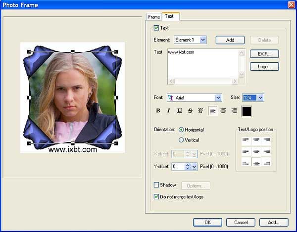 Добавление рамок к фотографиям в Ulead Photoimpact