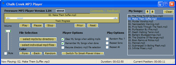Chalk Creek MP3 Player