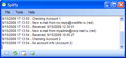 Рабочее окно Spiffy