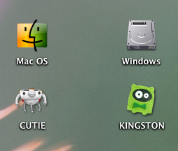 Диски в Mac OS X и Windows Vista