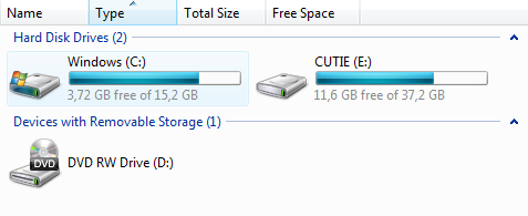 Диски в Mac OS X и Windows Vista